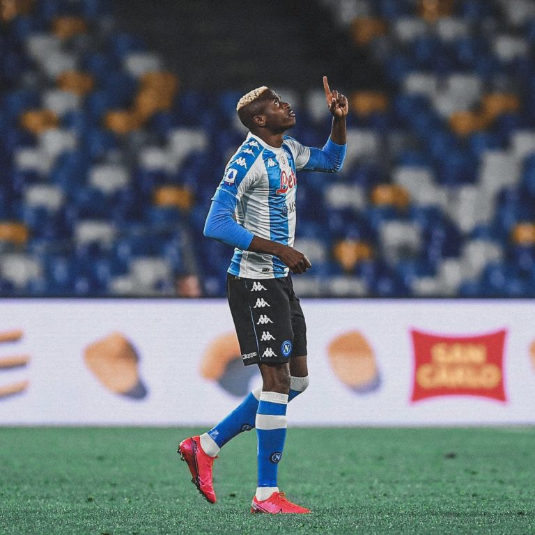 Osimhen Facing Pay Cut At Napoli After Failure To Qualify For UEFA Champions League