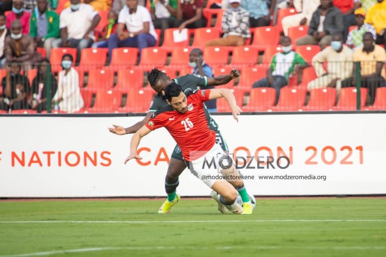 AFCON 2021: Moses Simon Leaves Egyptian Defender With ACL Injury In Super Eagles Win