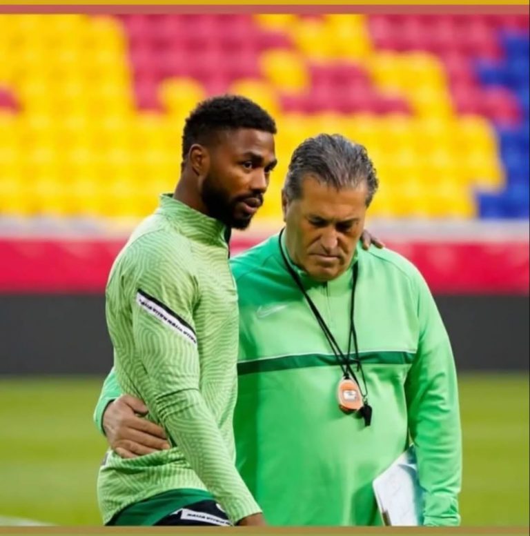 Details Of Super Eagles First Training Session Ahead Of Portugal Friendly – Peseiro’s Chat With Dennis Tops It