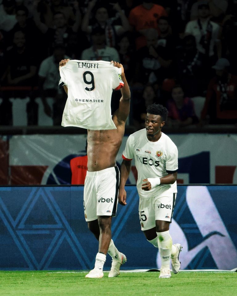Super Eagles Striker Moffi Aims Dig At Mbappe For Criticizing His Goal Celebration Against PSG