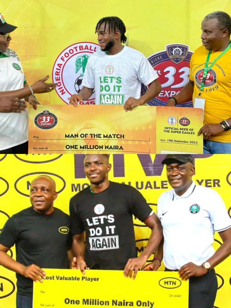 NFF Clears The Air On Confusion Over Man Of The Match Award  Between Lookman And Osimhen