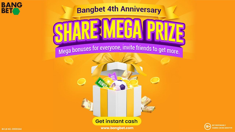 Bangbet’s MegaShare Prize Unleashes Exciting Earnings and Endless Fun!