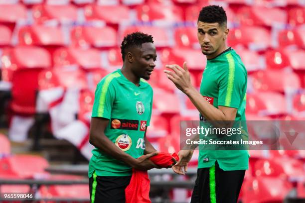london-united-kingdom-ahmed-musa-of-nigeria-leon-balogun-of-nigeria-during-the-nigeria