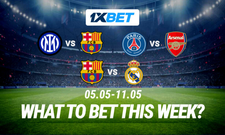Champions League semifinals and the decisive El Clásico: bet on the top matches!