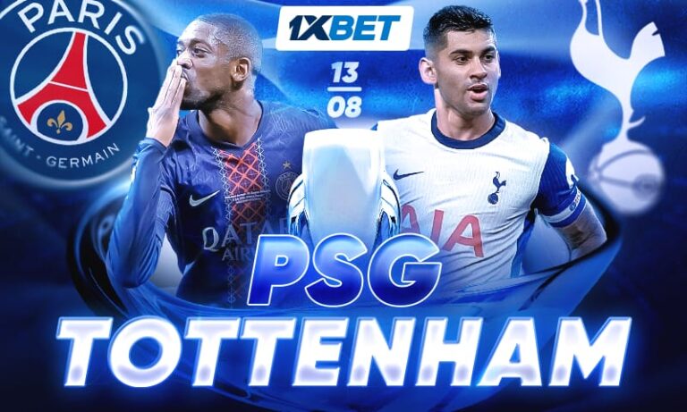 Paris Saint-Germain vs Tottenham Hotspur: bet on the exciting battle for the UEFA Super Cup on 1xBet!