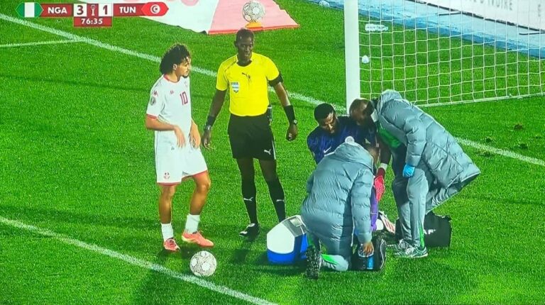 Could Have Been His ACL – Nwabali Lucky To Escape Serious Injury In Super Eagles Win Over Tunisia