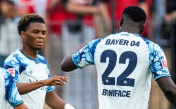 Victor Boniface Scores Twice In Pre Season Game For Bayer Leverkusen