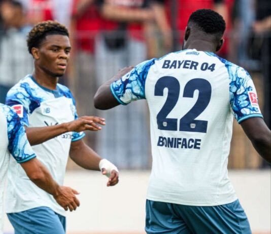 Victor Boniface Scores Twice In Pre Season Game For Bayer Leverkusen