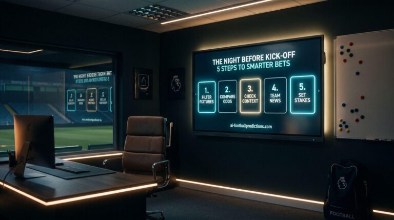 The Night Before Kick-Off: 5 Steps to Smarter Bets on Tomorrow’s Matches